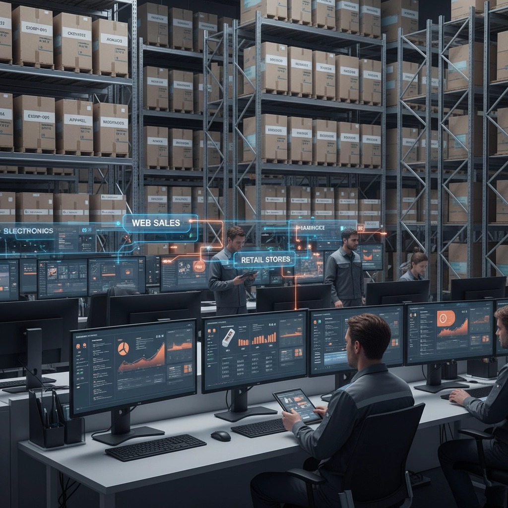 Multi-channel inventory synchronization dashboard