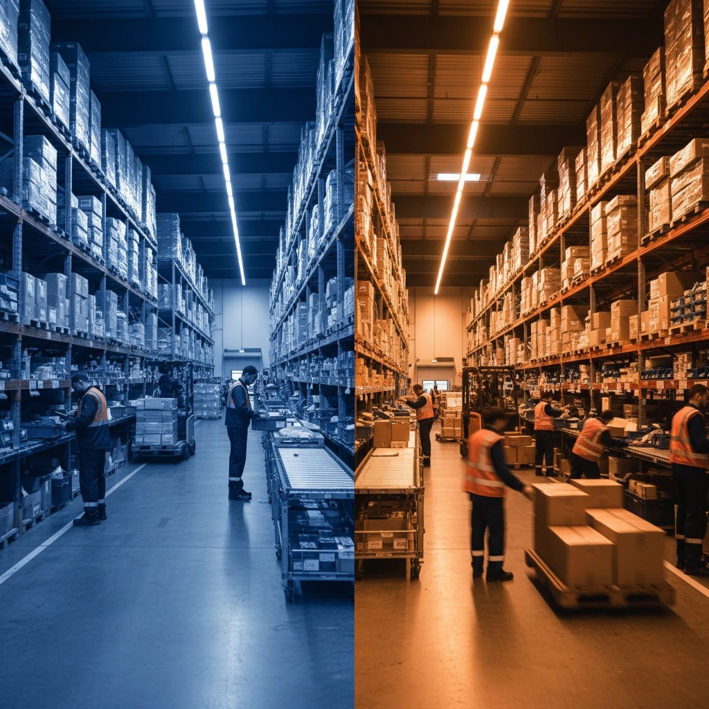 Comparison of good vs bad 3PL warehouse operations